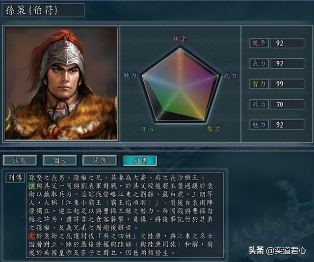 三国志11：处于一流梯队的战将之中，有十人可以被培养成顶级智囊