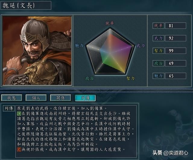 三国志11：处于一流梯队的战将之中，有十人可以被培养成顶级智囊