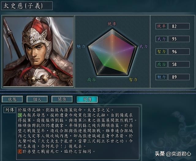 三国志11：处于一流梯队的战将之中，有十人可以被培养成顶级智囊