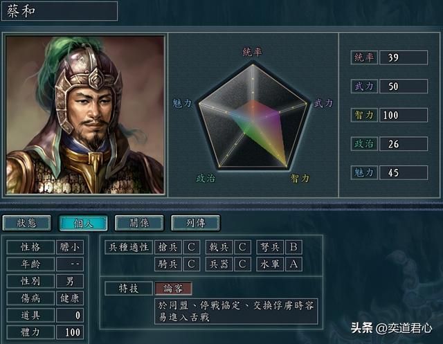三国志11：冷静性格在舌战里最弱势？挑三个文盲跟诸葛亮比划验证