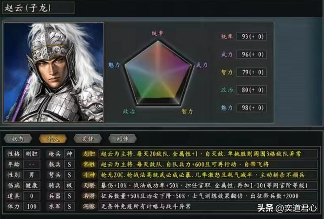 三国志11：惊鸿版五虎上将战法全面升级，其中一位学会嘴遁笑死人