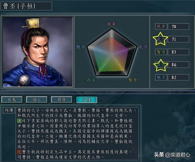三国志11：内政80以上且武力不低于70的人，游戏里能盘点出几个？