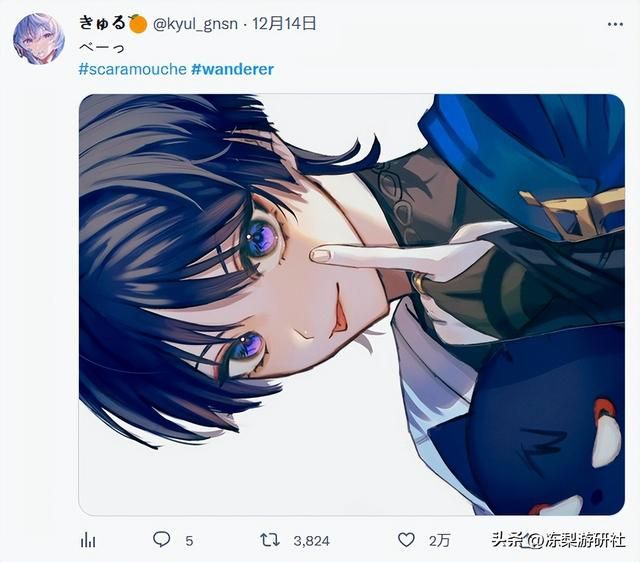 原神获2022推特游戏讨论度榜单第一,热搜上不停,老外:习惯了