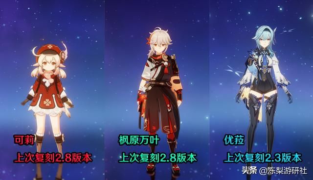 原神:这些待复刻角色,你都盼多久了?双复刻还是太慢了