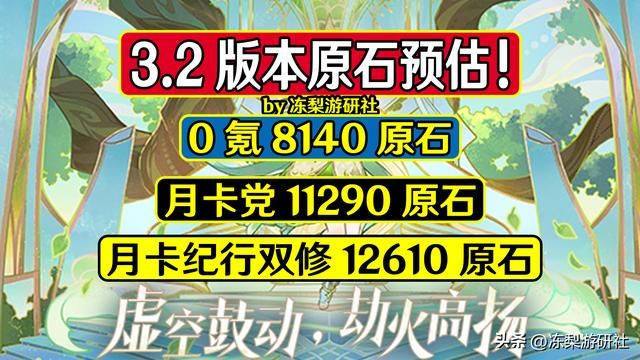 原神：3.2版本可拿八千原石！为纳西妲囤了多少，储备还够么？