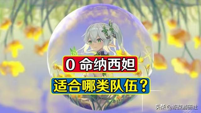 原神:0命纳西妲适合哪类队伍?可带金珀装草奶,战技挂草堆输出