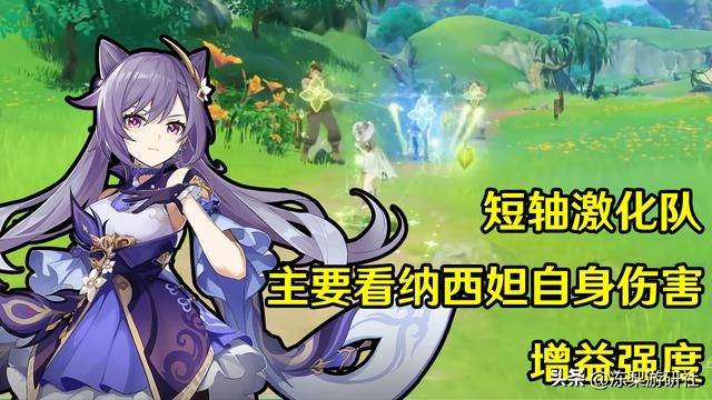 原神:0命纳西妲适合哪类队伍?可带金珀装草奶,战技挂草堆输出