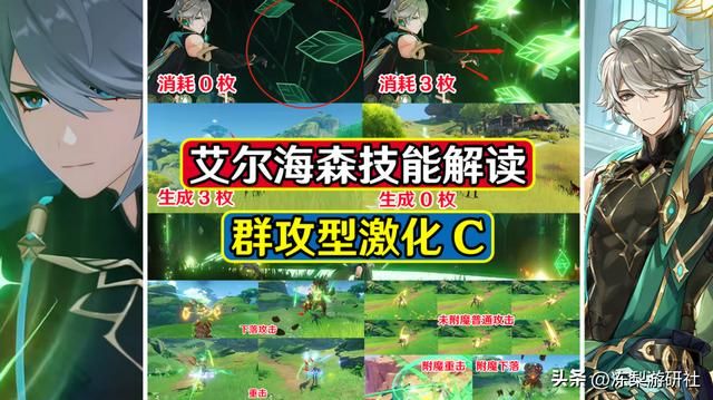 原神：艾尔海森技能曝光，对群激化C，战斗期间也不忘耍帅