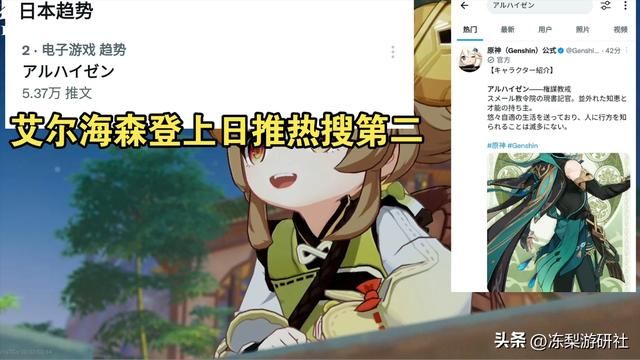 原神瑶瑶、艾尔海森屠榜热搜,全球女玩家为海哥疯狂:身材顶不住