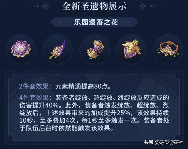 原神：3.3版本绽放套适合谁？妮露提升有限，超烈绽放才是关键