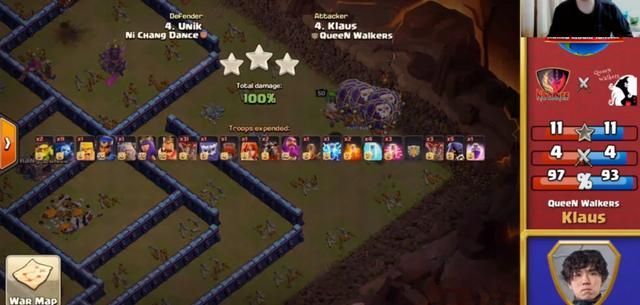 部落冲突全球锦标赛八进六争夺，场面胶着不断，全华班成功出线