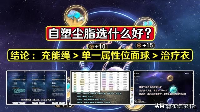 星穹铁道:自塑尘脂选什么好?一个版本2次,充能绳综合考虑最优