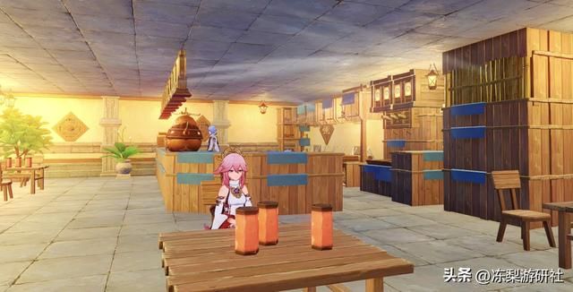 星穹列车开到原神？终点站竟是蜜雪冰城，在店内寿喜烧吃到吐