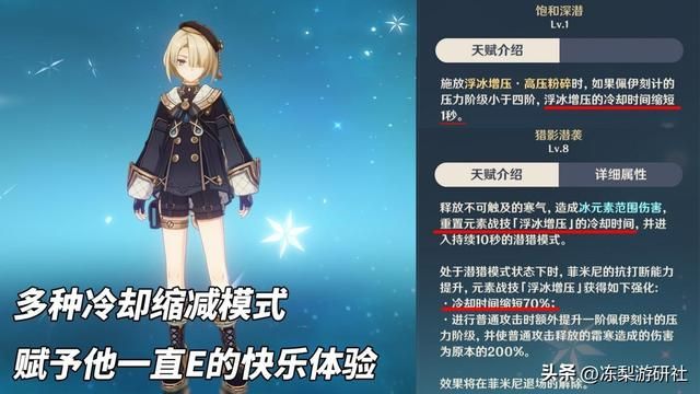 原神：首位碎冰反应相关角色！菲米尼培养攻略，冰物两开花