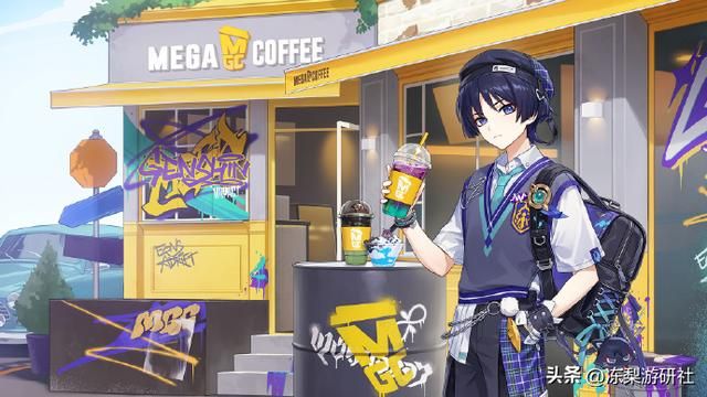 原神海外联动Mega即将开启，户外大屏手绘宣传，校服流浪者太可爱
