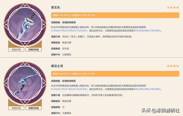 原神：3.3下半卡池曝光，4把限定武器，角色池倒是中规中矩