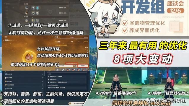 原神：圣遗物系统改良，日常玩法简化！三年来最有用的优化