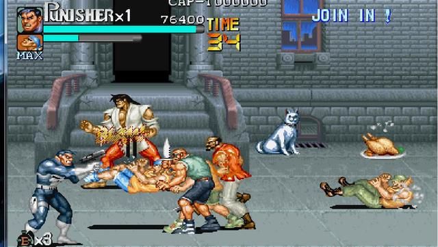 街机《惩罚者》中的武器道具赏析，还有比这游戏更多的武器道具吗