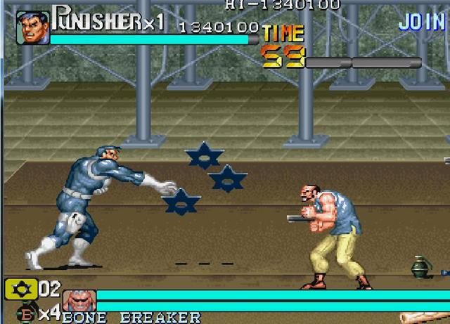 街机《惩罚者》中的武器道具赏析，还有比这游戏更多的武器道具吗