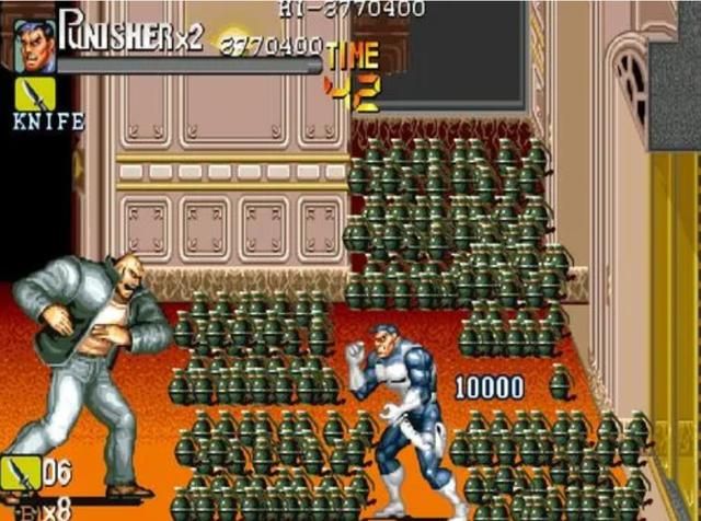 街机《惩罚者》中的武器道具赏析，还有比这游戏更多的武器道具吗