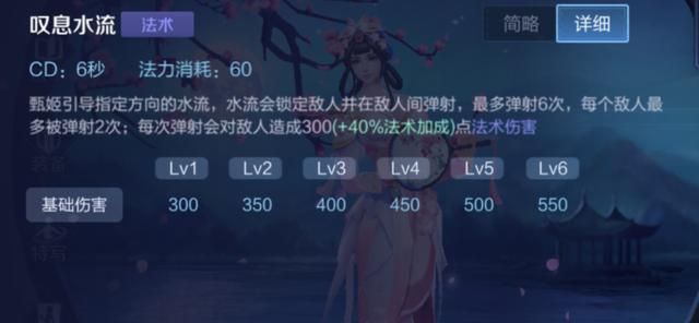 王者荣耀：中单法师-甄姬，强力的反手能力，技能需要精准的预判