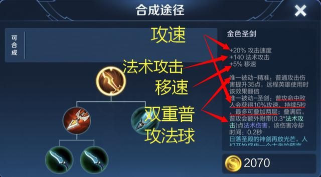 金色圣剑能提供40%攻速和双重普攻法球,它适合哪些英雄选择呢?