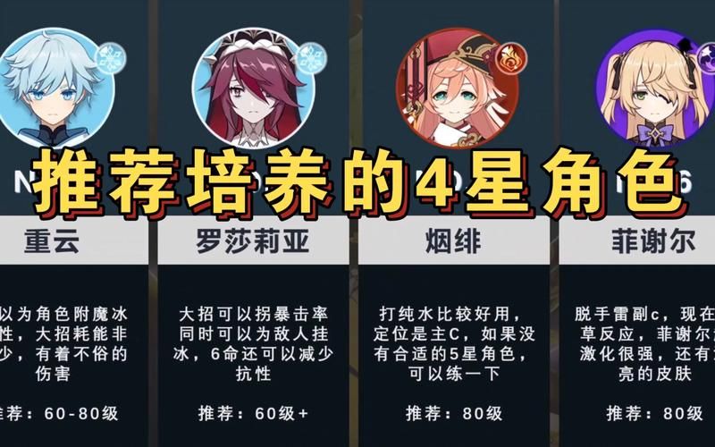 原神什么角色值得培养新手,原神什么角色值得培养吗