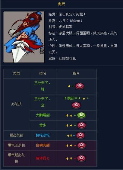 三国战纪赵云怎么连招贴吧,三国战纪赵云连招挑不起来