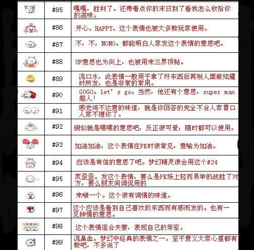 梦幻西游表情对应代码,梦幻西游表情包微信版