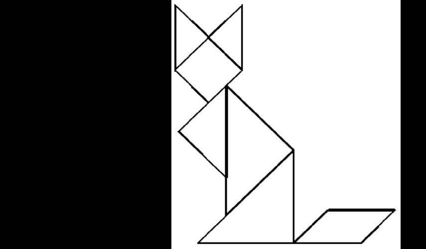 现代智力七巧板打印模板,现代智力七巧板题目及答案