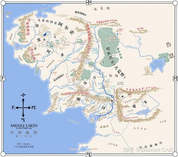 指环王地图不科学，指环王地图高清大图 中文版