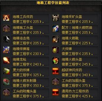 魔兽世界工程学和什么搭配，工程1-300最省材料攻略