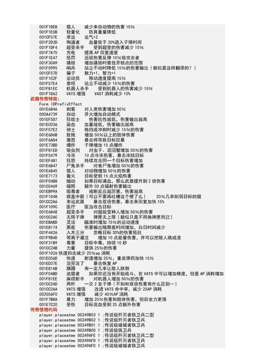 辐射4秘籍大全,辐射4秘籍代码大全及使用方法