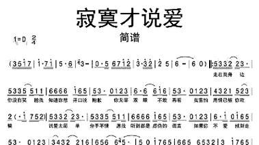 寂寞才说爱歌词图片，寂寞才说爱歌词歌词是什么意思