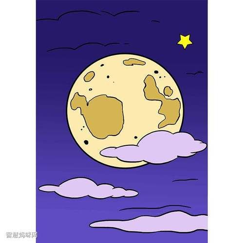 恐怖的月亮怎么画，月亮怎么画仙气