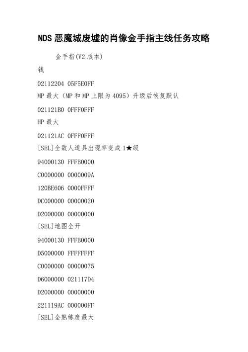 废墟的肖像任务攻略，恶魔城废墟的肖像