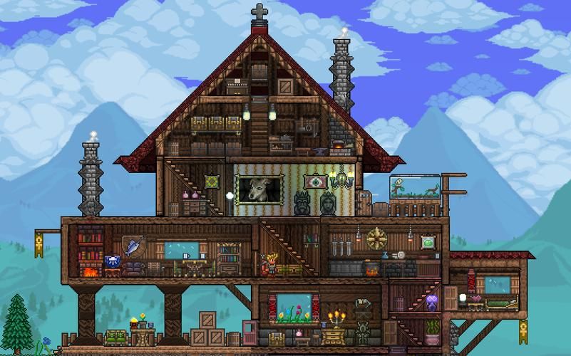 泰拉瑞亚房子设计图高清，泰拉瑞亚房子设计图简单