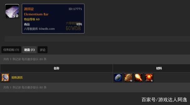 魔化源质锭有什么用，魔化源质锭拍卖行多少钱一个