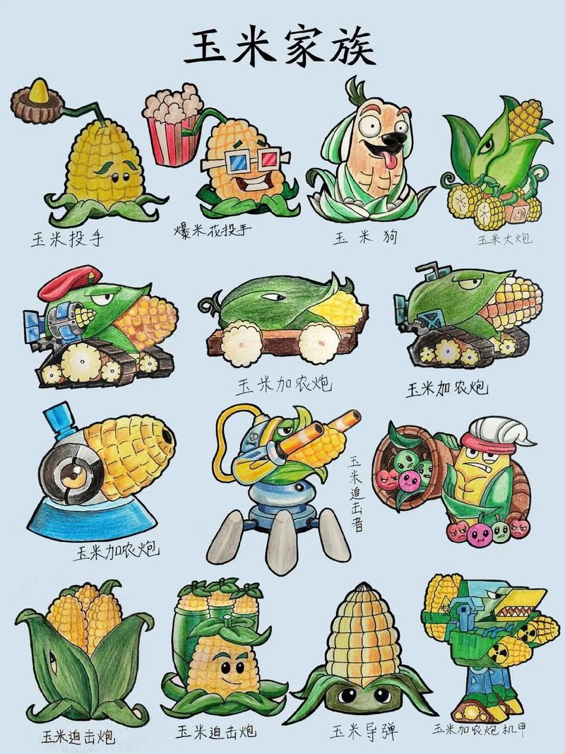 植物大战僵尸食物版图鉴，植物大战僵尸食物版免费下载