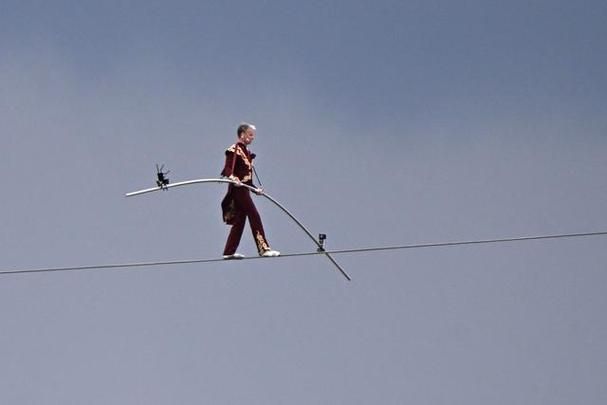 紧张刺激的走钢丝小游戏,考验你的反应能力!