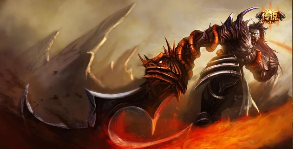 LOL新皮肤梦魇泰达米尔,蛮王变身梦魇!