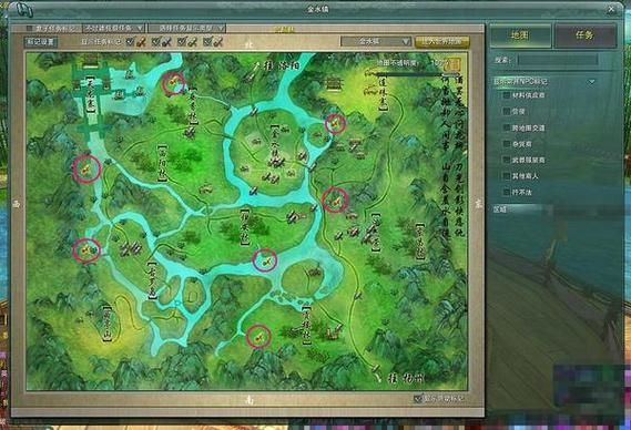 剑网三扶摇点分布地图:轻松找到所有扶摇点