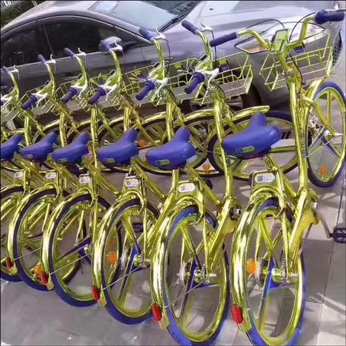 海尔共享单车：金色外观引热议，体验如何？值不值得骑？