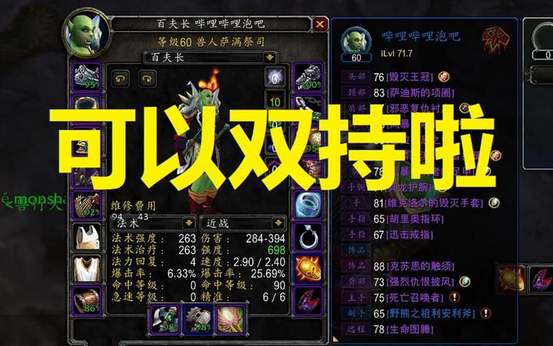 WLK怀旧服增强萨天赋：元素主导强势崛起
