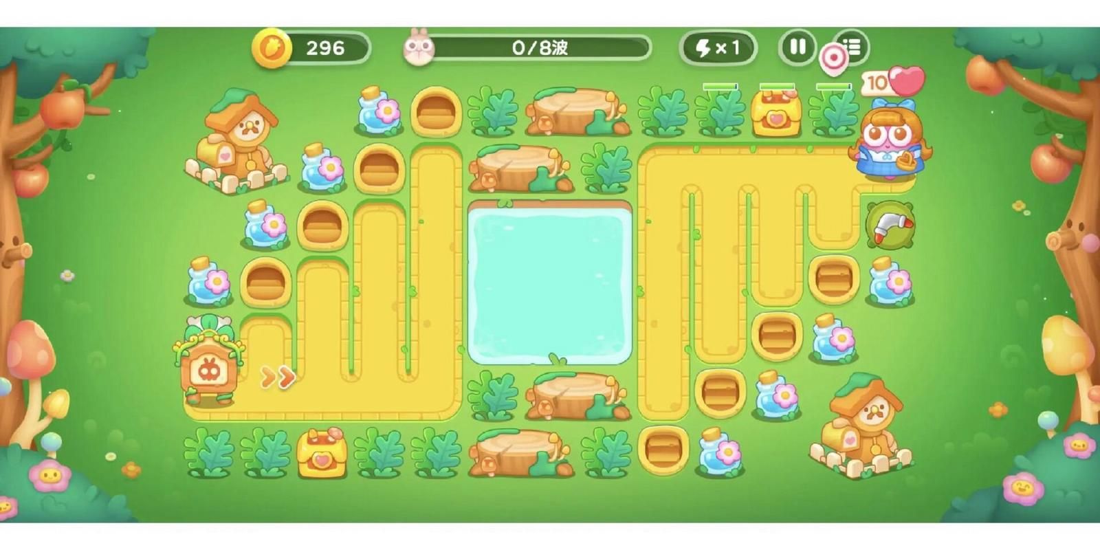 保卫萝卜4 44关，面面面团轻松通关攻略