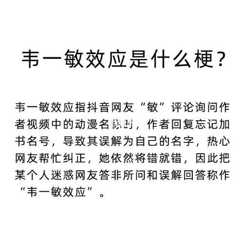 不懂韦一敏是什么梗？看完这篇你就明白了