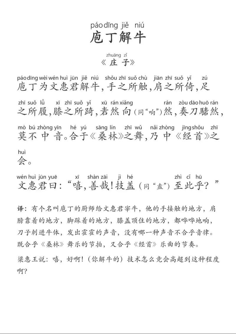 庖丁解牛的庖丁指的是什么？带你了解成语来源