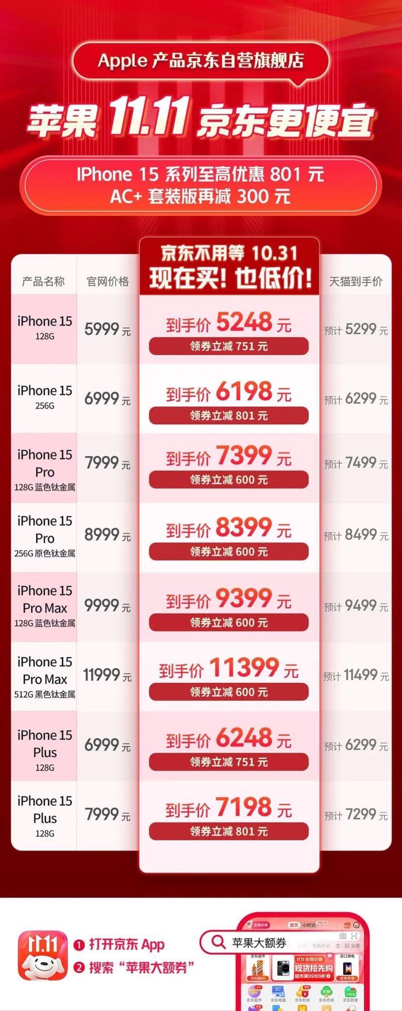 惊爆价！iPhone13全系列立减600元，错过等一年