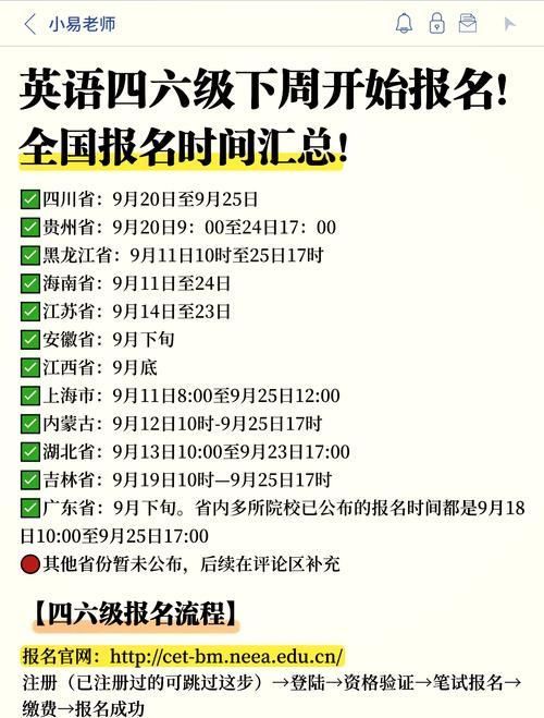 错过四级报名时间？官网入口及重要信息速览