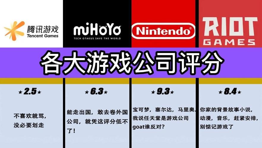 盘点热门游戏制作公司游戏，个个都是精品！
